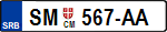 SM tablice, SM oznaka, Sremska Mitrovica tablice