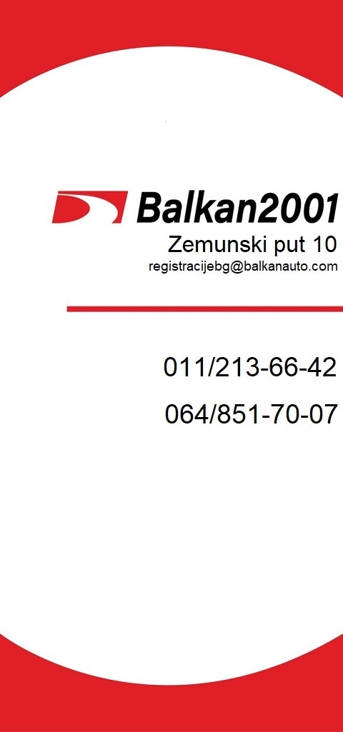 BALKAN 2001 TEHNIČKI PREGLED NOVI BEOGRAD