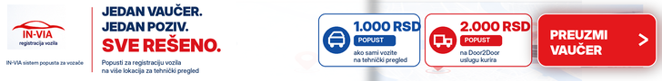 IN VIA REGISTRACIJA VOZILA BEOGRAD-RAKOVICA
