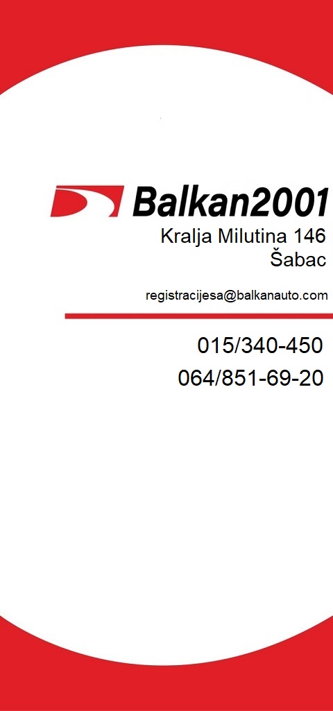 BALKAN 2001 TEHNIČKI PREGLED ŠABAC