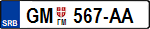 GM tablice, GM oznaka, Gornji Milanovac tablice