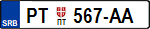 PT tablice, PT oznaka, Petrovac na Mlavi tablice