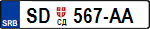 SD tablice, SD oznaka, Smederevo tablice